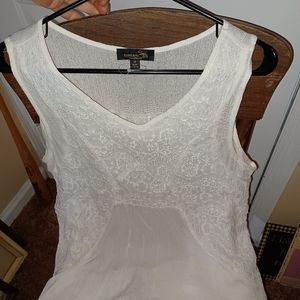 Suzanne Betro sleeveless top ivory ladies M